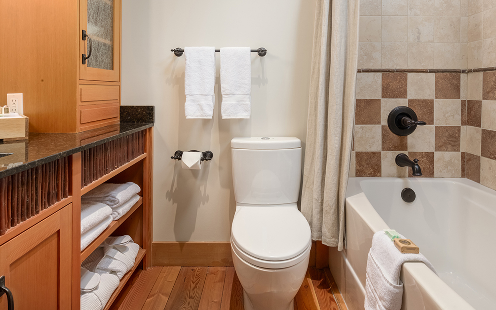 Bathroom with soaker tub